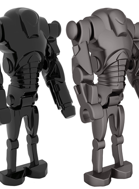 星球大战鸭兵战斗机器人益智拼装积木人仔DIY玩具KM66014