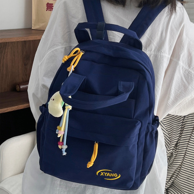 书包 女生初中生高颜值ins风韩系小众简约通勤耐脏轻便旅行双肩包