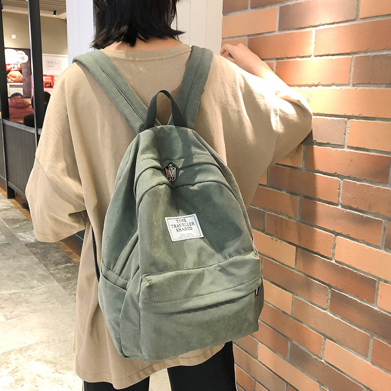 書包女韓版高中大學生ins風古著感bf百搭初中生潮簡約森系雙肩包在類目 箱包皮具/熱銷女包/男包, 雙肩揹包中 - 來自Buy2taobao.com提供專業的淘寶代購服務