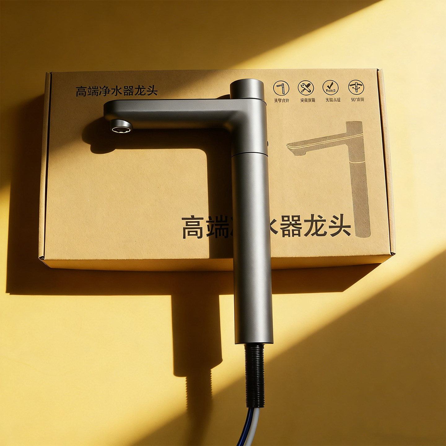 净水器配件旋钮水龙头单双水不锈钢无铅2分3分厨房净水机出水龙头