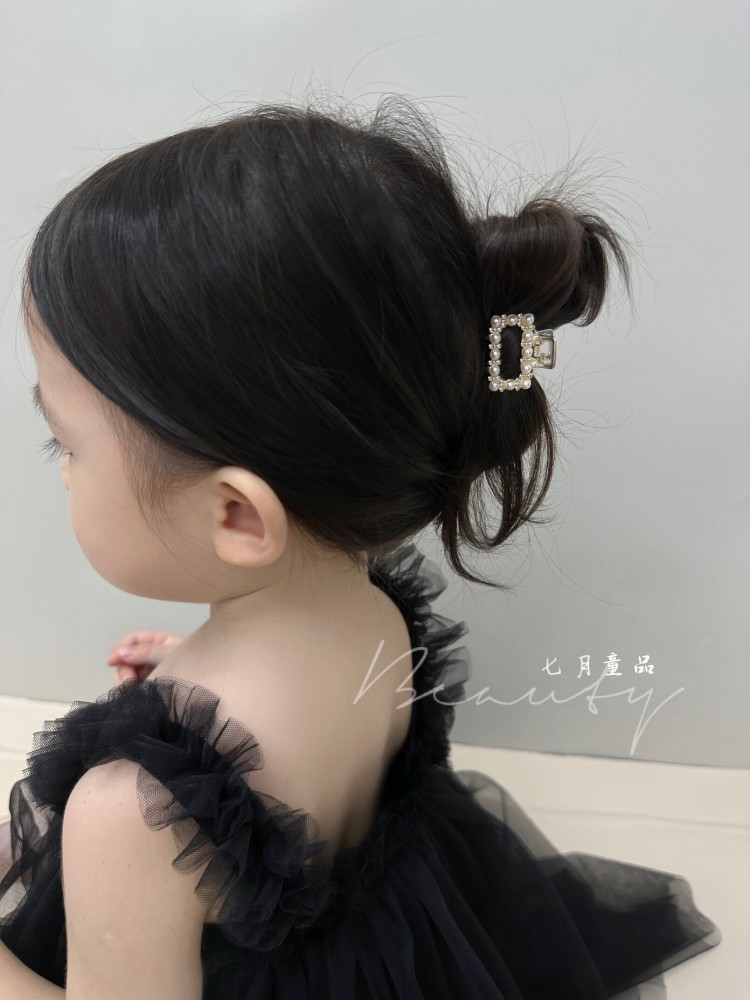韩版精致珍珠夹宝宝小号碎发刘海侧边小发夹迷你后脑勺鲨鱼夹发卡