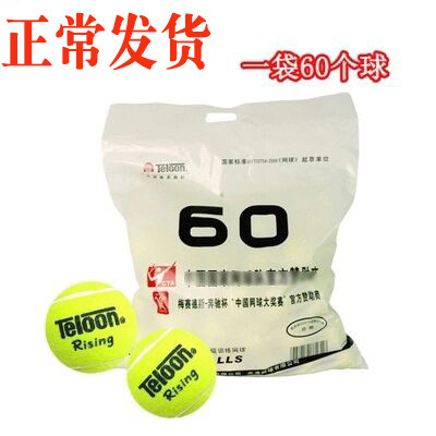 Teloon天龙网球 Rising 603 复活球 高级耐磨训练网球一袋60个