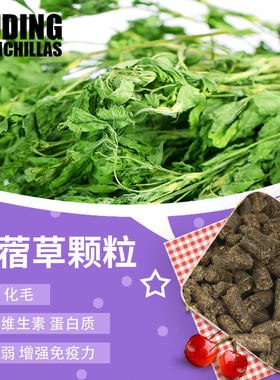 【傻傻龙猫】100g 紫花苜蓿草颗粒 龙猫兔子天竺鼠牧草龙猫粮饲料