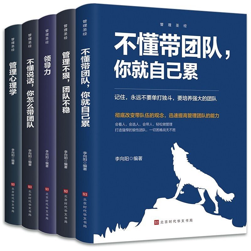 全5册企业经营管理书籍企业管理成功法则不懂说话怎么带团队不懂带团队你就自己累管理不狠团队不稳领导力管理心理学高情商管理书