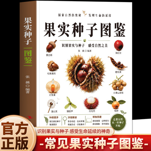 正版 果实种子图鉴 识别果实与种子 彩图版常见果实种子识别图鉴 果实种子标本养护与手工制作 世界上不可思议的果实种子图鉴书籍