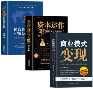3册 商业模式变现+资本运作30种模式与实战解析+民营企业融资全案操盘及案例解析 企业管理商业思维模式的书 商业变现利润模式书籍