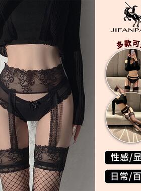 黑丝袜女薄款防勾丝纯欲超薄渔网袜jk性感网红吊带黑色丝袜