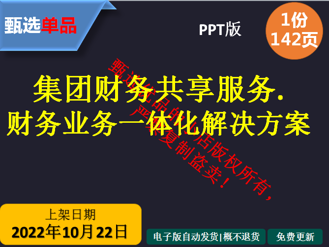 财务数字化转型集团财务共享服务财务业务一体化解决方案142页PPT