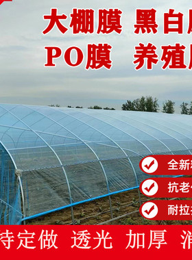 进口大棚塑料膜保温消雾PO膜抗老化无滴膜透明塑料薄膜养殖黑白膜