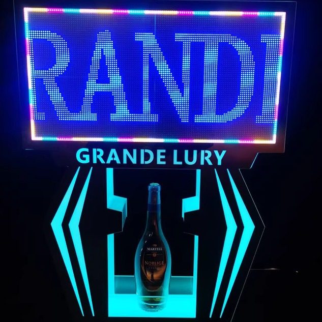 LED编程屏幕酒座香槟酒座亚克力