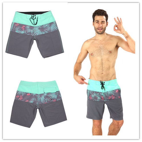 男士弹力防水沙滩冲浪健身短裤