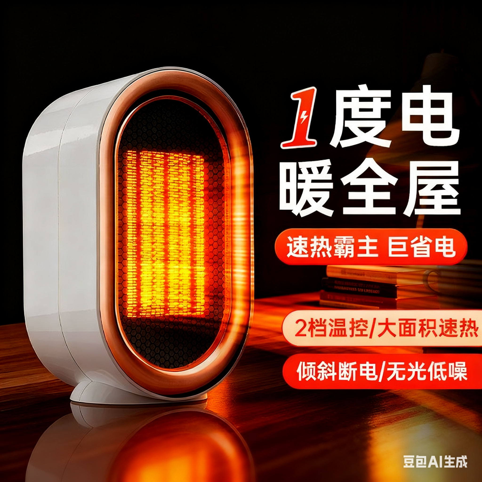 桌面暖风机小型速热取暖器家用宿舍办公室电暖气热风机卧室电暖器