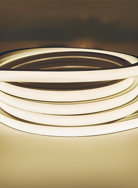 24V低压LED硅胶灯带防水防潮可弯曲嵌入式吊顶背景墙装饰灯带裁剪