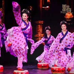 出租相和歌舞蹈服古装汉唐水袖演出服铜雀伎女古典桃李杯比赛服装