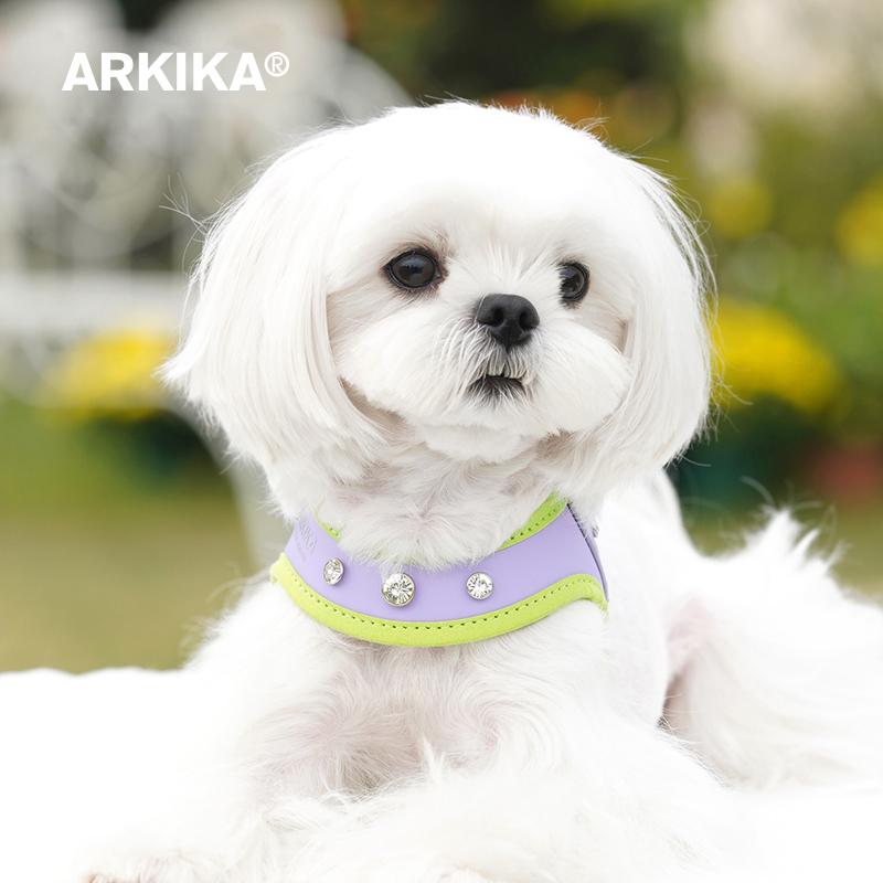 ARKIKA宠物小狗狗胸背y型小型犬猫约克夏马尔济斯泰迪遛狗牵引绳