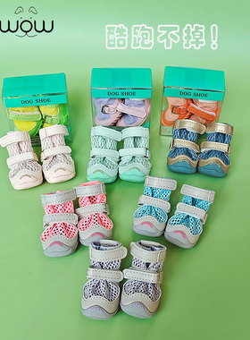 djj狗鞋泰迪比熊狗狗fokwow防滑不掉小狗鞋fw小型犬四季透气鞋子