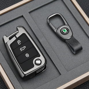 斯柯达钥匙套高级2025款速派柯洛克明锐男士柯米克昕锐柯迪亚克扣