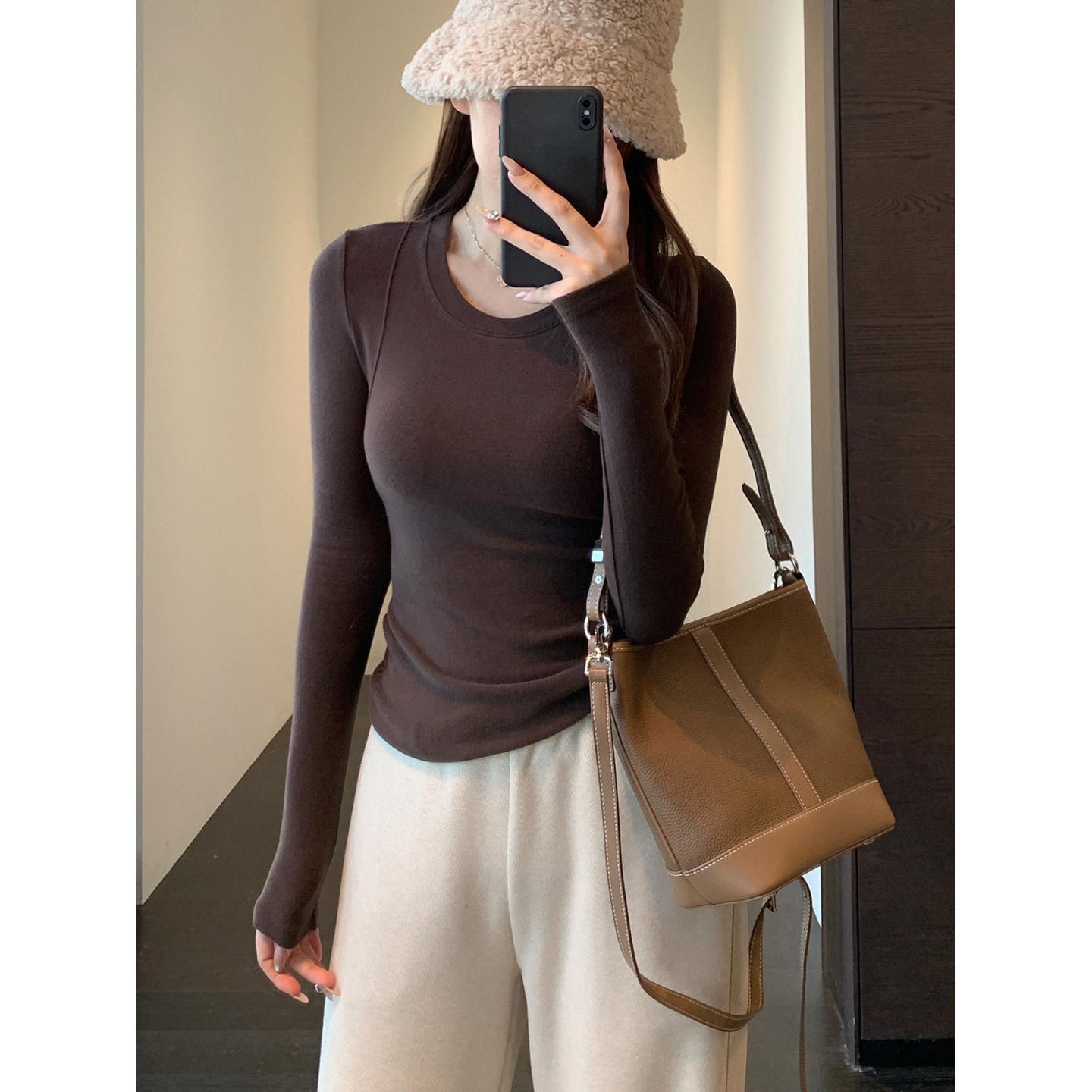 园园美衣升级版内搭可外穿黑色磨