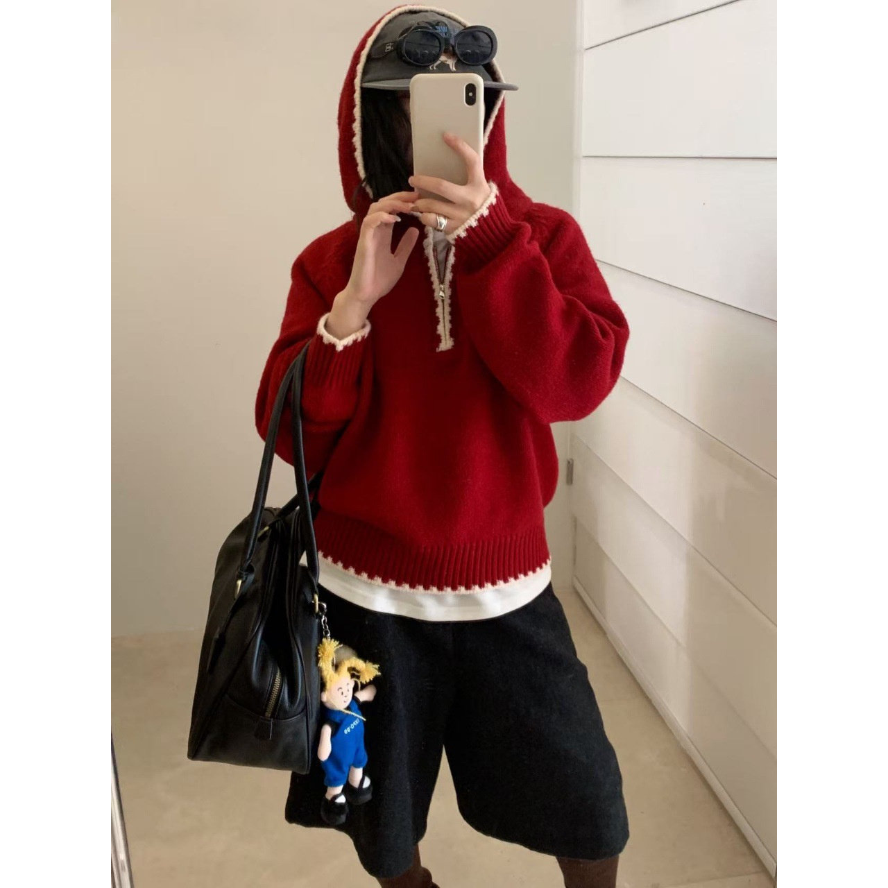 园园美衣毛衣女2026冬季新款慵懒感休闲百搭宽松套头针织衫上衣女