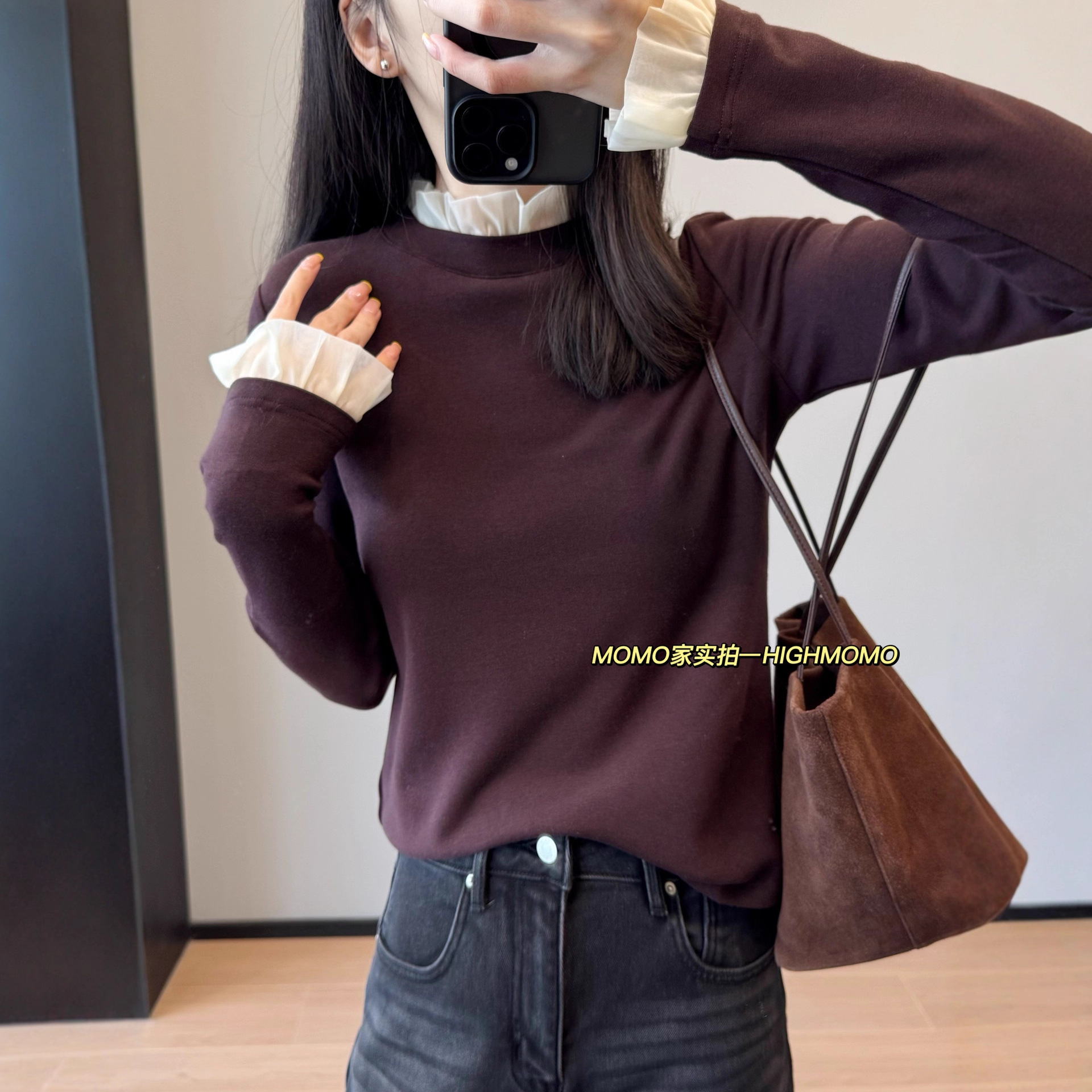 园园美衣精致浪漫!网纱荷叶边领