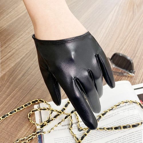 修女半截黑色赛博朋克哥特手套