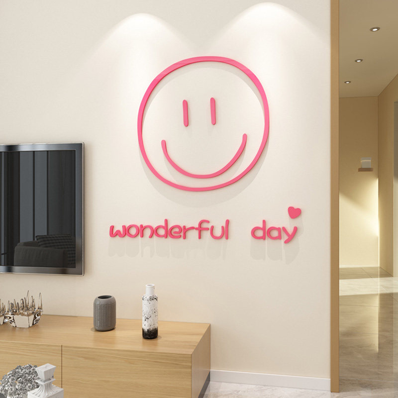 美好的一天3d立体英文字母墙贴正能量励志贴纸办公室背景墙装饰品