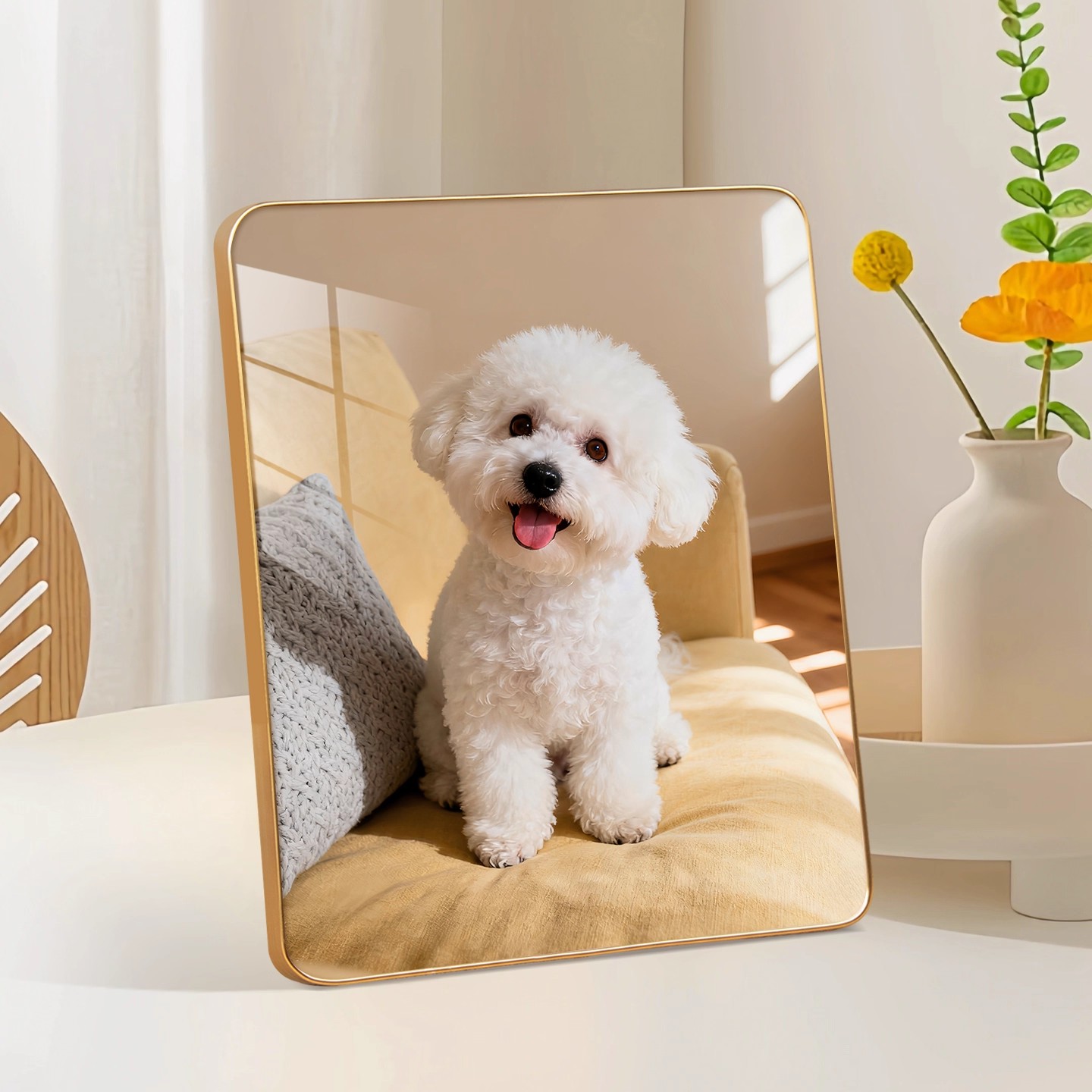 宠物纪念留念找摆台礼物水晶相框