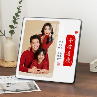 婚纱照摆台照片定制高级感相框结婚照水晶相框摆台高级感轻奢高清