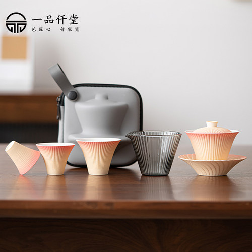 一品仟堂德化快客杯一壶三杯