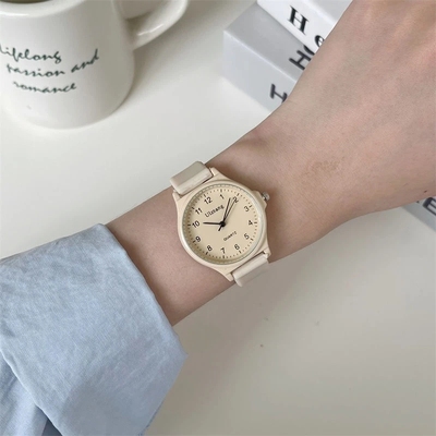 学院风手表女款初中学生考试专用静音防水儿童高颜值女生机械电子