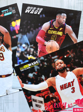 NBA球星韦德海报篮球画