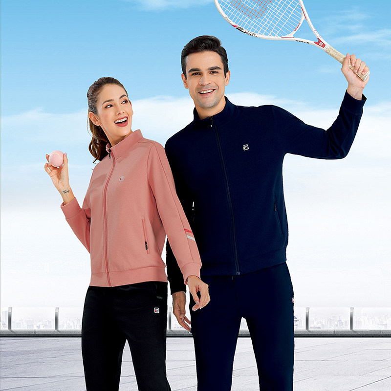 千足龙65129情侣款户外休闲运动装品牌专柜棉透气不起球立领外套