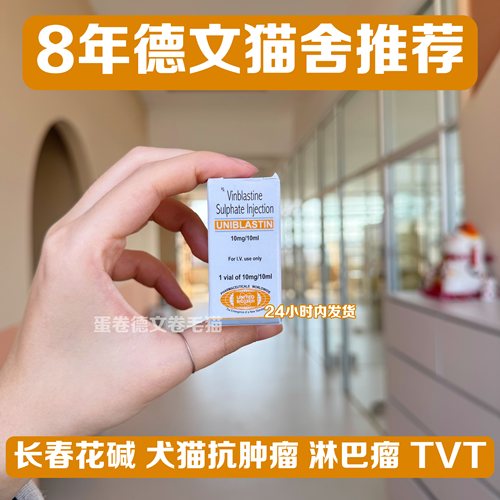 【顺丰冷链空运】长春花碱10mg/瓶犬猫淋巴瘤TVT肿瘤化疗