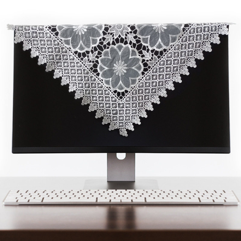 盖巾布艺家用蕾丝镂空防尘罩镂空绣花桌布茶几家居桌椅刺绣盖布巾
