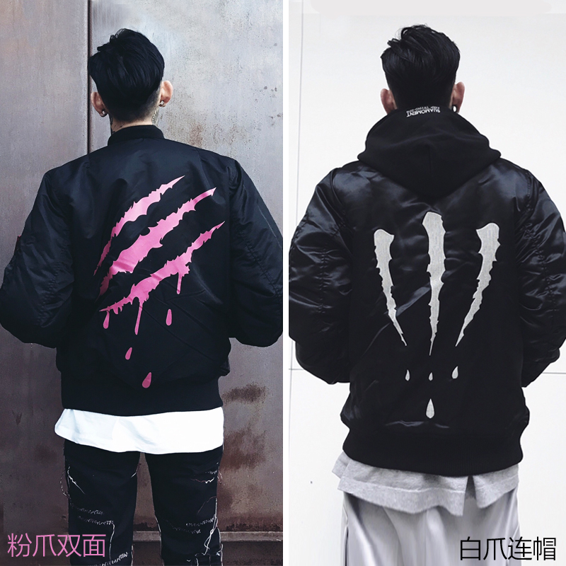 suamomentma1冬季抓痕连帽棉服