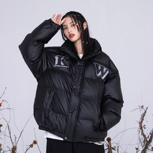 KILLWINNER叛逆基因字母立领皮棉服加厚外套秋冬男女情侣款