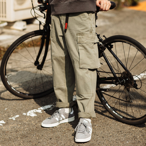 714street长裤宽松工装蜡染