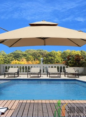 爱美特amt罗马伞防水户外伞庭院伞太阳伞3米广告岗亭伞花园伞休闲