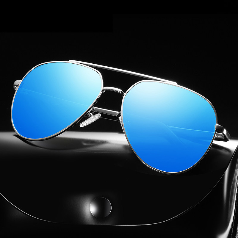 时尚新款太阳眼镜户外开车炫彩蛤蟆镜墨镜经典金属偏光钓鱼太阳镜