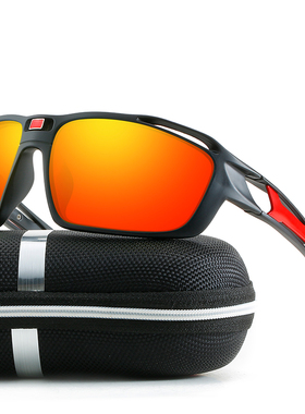 男女开车偏光太阳眼镜运动款防风防尘镜骑行眼镜滑雪镜炫彩墨镜