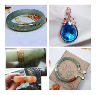 玉镯无痕修复修补断裂描金描银 断玉手镯镶嵌翡翠玉器玉石维修