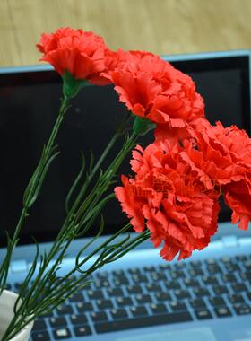 仿真丁香康乃馨教师节装饰花