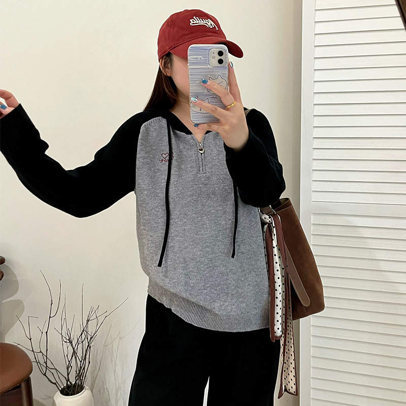 大码女装连帽卫衣休闲保暖加厚