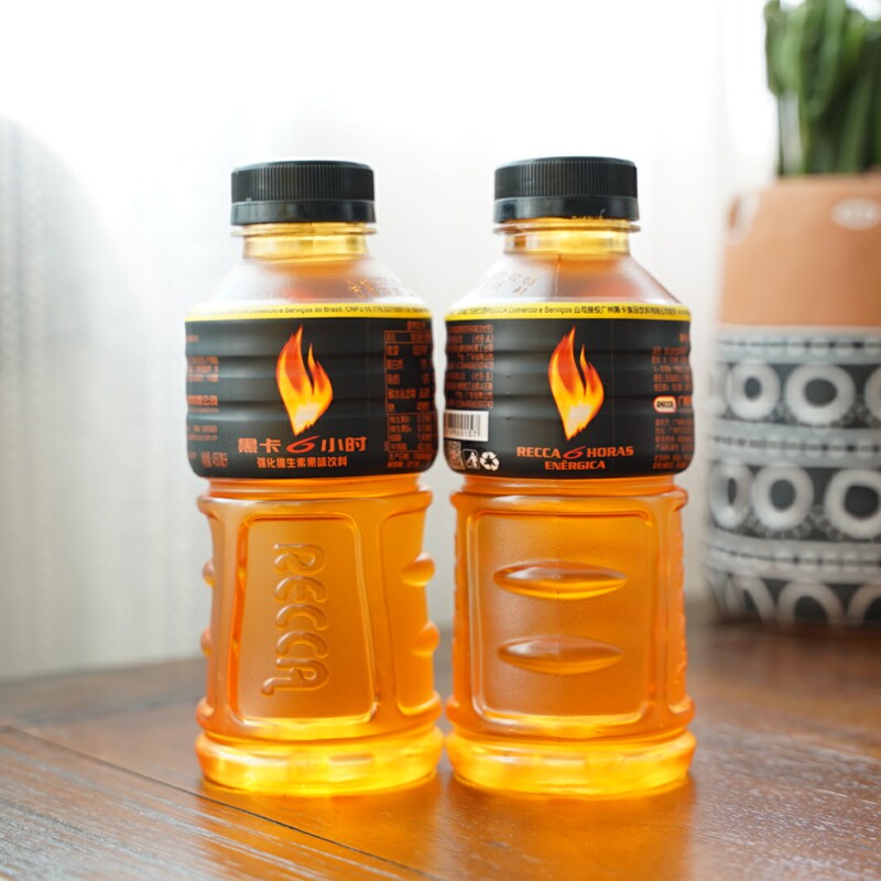 recca黑卡6小时强化维生素功能性运动瓶装饮料整箱包邮450ml*15