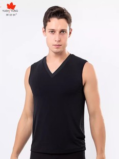 雨诗桐蚕丝背心2023秋冬新款夹层保暖马甲 加厚加大坎肩8560