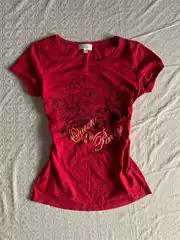 Subculture Y2K Millennial Hot Girl Yabi Outfit American Retro Print T-Shirt Women's Summer Slim Fit Short Sleeve Top Trendy