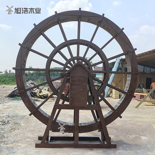 大型水车防腐木厂家直销定制水车