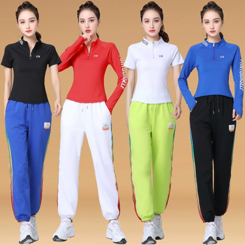 Лонгслив, комплект, современная практика для спортзала, новая коллекция, короткий рукав