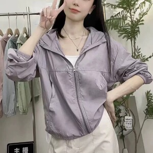 凉感防晒衣女小个子2026新款夏季轻薄透气宽松速干外套时尚防晒服