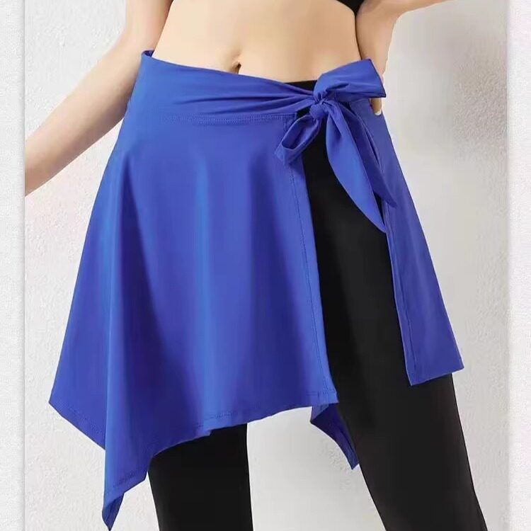 遮屁帘女肚皮舞臀巾舞蹈系带裙